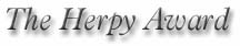 the herpy award